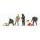 Pedestrians -- Robbers & Victims pkg(6), HO, Preiser Kg 10588