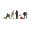 Pedestrians -- Robbers & Victims pkg(6), HO, Preiser Kg 10588