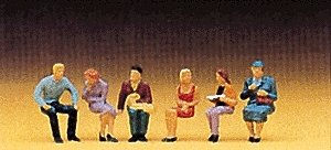 Pedestrians -- Seated 1, HO, Preiser Kg 10095