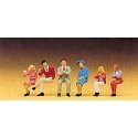 Pedestrians -- Seated 2, HO, Preiser Kg 10096