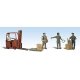 Scenic Accents(R) Figures -- Workers with Forklift, N, Woodland Scenics 2192