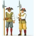 Gate Guards in Medieval Dress -- pkg(2), HO, Preiser Kg 28222