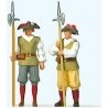 Gate Guards in Medieval Dress -- pkg(2), HO, Preiser Kg 28222