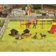 5 Dogs and 2 Doghouses, HO, Busch Gmbh & Co Kg 1197