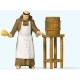 Friar Tapping Beer - Individual Figure, HO, Preiser Kg 28218