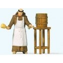 Friar Tapping Beer - Individual Figure, HO, Preiser Kg 28218