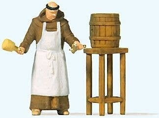 Friar Tapping Beer - Individual Figure, HO, Preiser Kg 28218