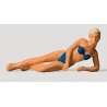 Individual Figures - Recreation & Sports -- Reclining Female Swimmer, HO, Preiser Kg 28073