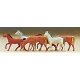 Animals -- Assorted Horses pkg(6), N, Preiser Kg 79150