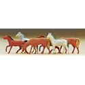 Animals -- Assorted Horses pkg(6), N, Preiser Kg 79150