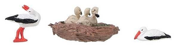 Storks, Nest with Sound Module and Speaker -- pkg(5), HO, Faller Gmbh 180239