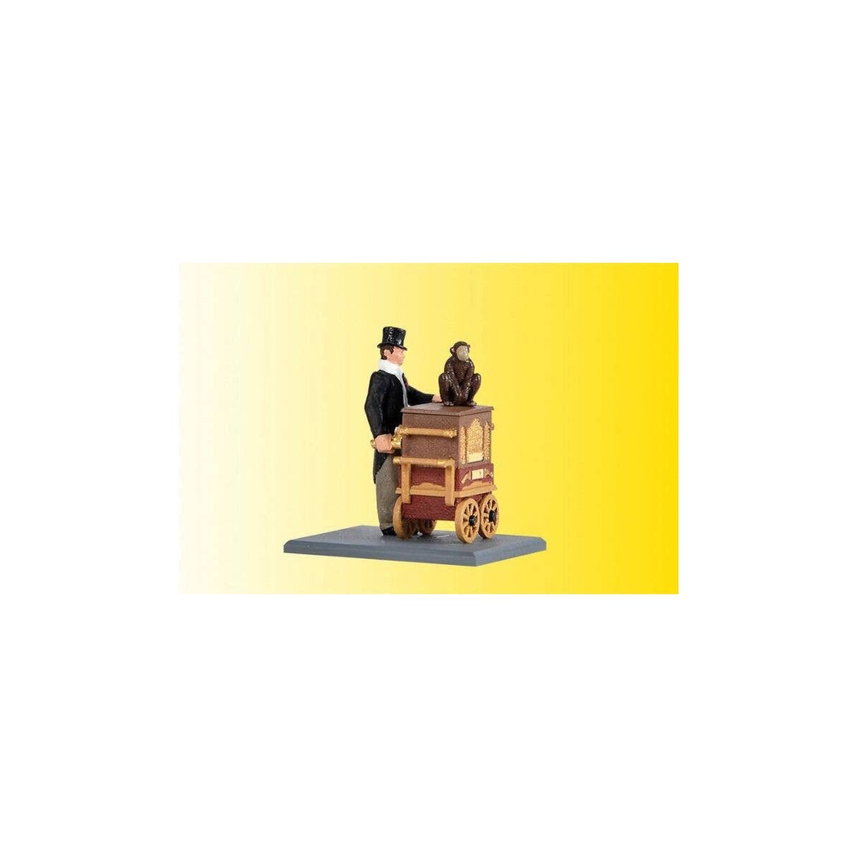 Animated Organ Grinder w/Monkey, HO, Viessmann Modellspielwaren 1549