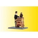 Animated Organ Grinder w/Monkey, HO, Viessmann Modellspielwaren 1549