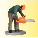 Animated Lumberjack w/Moving Chainsaw, HO, Viessmann Modellspielwaren 1548