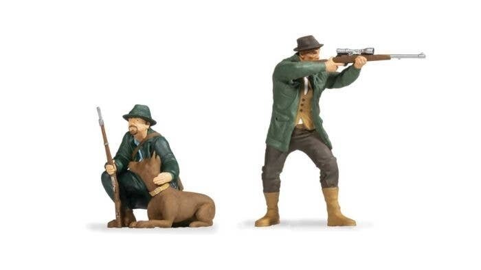 Hunters -- 2 Hunters, 1 Dog, G, Noch Gmbh & Co 17332