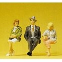 Seated People pkg(3), G, Preiser Kg 45036