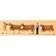 People Working -- 2 Swiss Dairymen w/3 Cows, HO, Preiser Kg 10404
