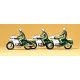 Law Enforcement Officers -- Police On Motorcycles, HO, Preiser Kg 10489