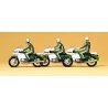 Law Enforcement Officers -- Police On Motorcycles, HO, Preiser Kg 10489