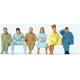 Seated Passengers -- Set 2 pkg(6), O, Preiser Kg 65501