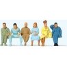 Seated Passengers -- Set 2 pkg(6), O, Preiser Kg 65501