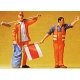 Highway Workers -- Sweeper & Flagman, G, Preiser Kg 45008