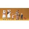 1900s Figures -- Group from Spreewald, HO, Preiser Kg 24608