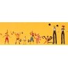Circus Figures -- Sideshow Performers pkg(8), HO, Preiser Kg 24656