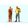Pedestrians 1/22.5 Scale -- Wanderers Standing, G, Preiser Kg 44903