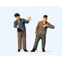 Railroad Engineer & Fireman in Cab -- Set 1, G, Preiser Kg 44917