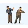 Railroad Engineer & Fireman in Cab -- Set 1, G, Preiser Kg 44917