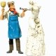 Working People -- Sculptor Working on Sculpture, G, Preiser Kg 44901