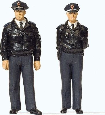 Emergency -- Post-War German Police w/Blue Uniform pkg(2), G, Preiser Kg 44909