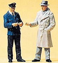 People Working -- Conductor & Passenger, G, Preiser Kg 45003