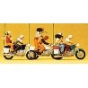 Motorcyclists - TV & Press, HO, Preiser Kg 25102