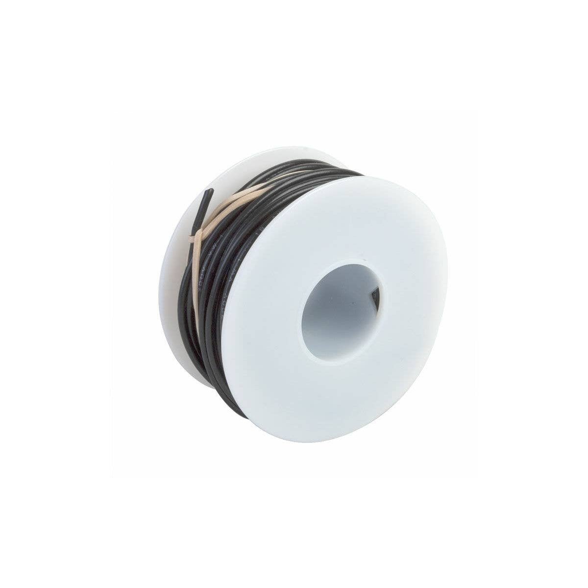 One-Conductor Hookup Wire - 18 Gauge - 55′ 16.8m -- Black, ALL, Wire Works 118160550