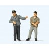 Railroad Engineer & Fireman in Cab -- Set 3, G, Preiser Kg 44919