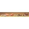 Animals -- Assorted, Small pkg(19), O, Preiser Kg 65326