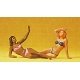 Reclining Women on Beach, G, Preiser Kg 45017