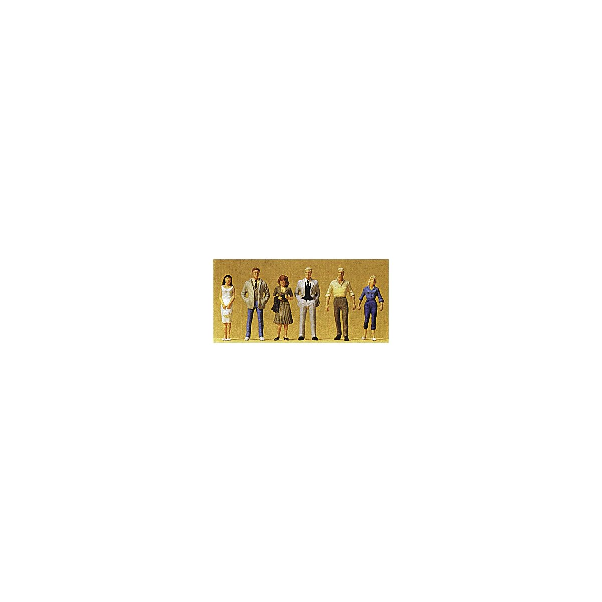 1/50 Scale Figures -- Passers-By pkg(6), 1/50, Preiser Kg 68210