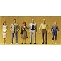 1/50 Scale Figures -- Passers-By pkg(6), 1/50, Preiser Kg 68210