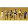 1/50 Scale Figures -- Passers-By pkg(6), 1/50, Preiser Kg 68210