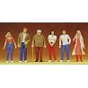1/50 Scale Figures -- People Standing pkg(6), 1/50, Preiser Kg 68203