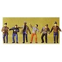 1/50-Scale Figures -- Outdoor Workers pkg(6), 1/50, Preiser Kg 68211