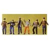 1/50-Scale Figures -- Outdoor Workers pkg(6), 1/50, Preiser Kg 68211