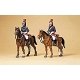 Police Mounted On Horseback -- Republican Guards, HO, Preiser Kg 10435