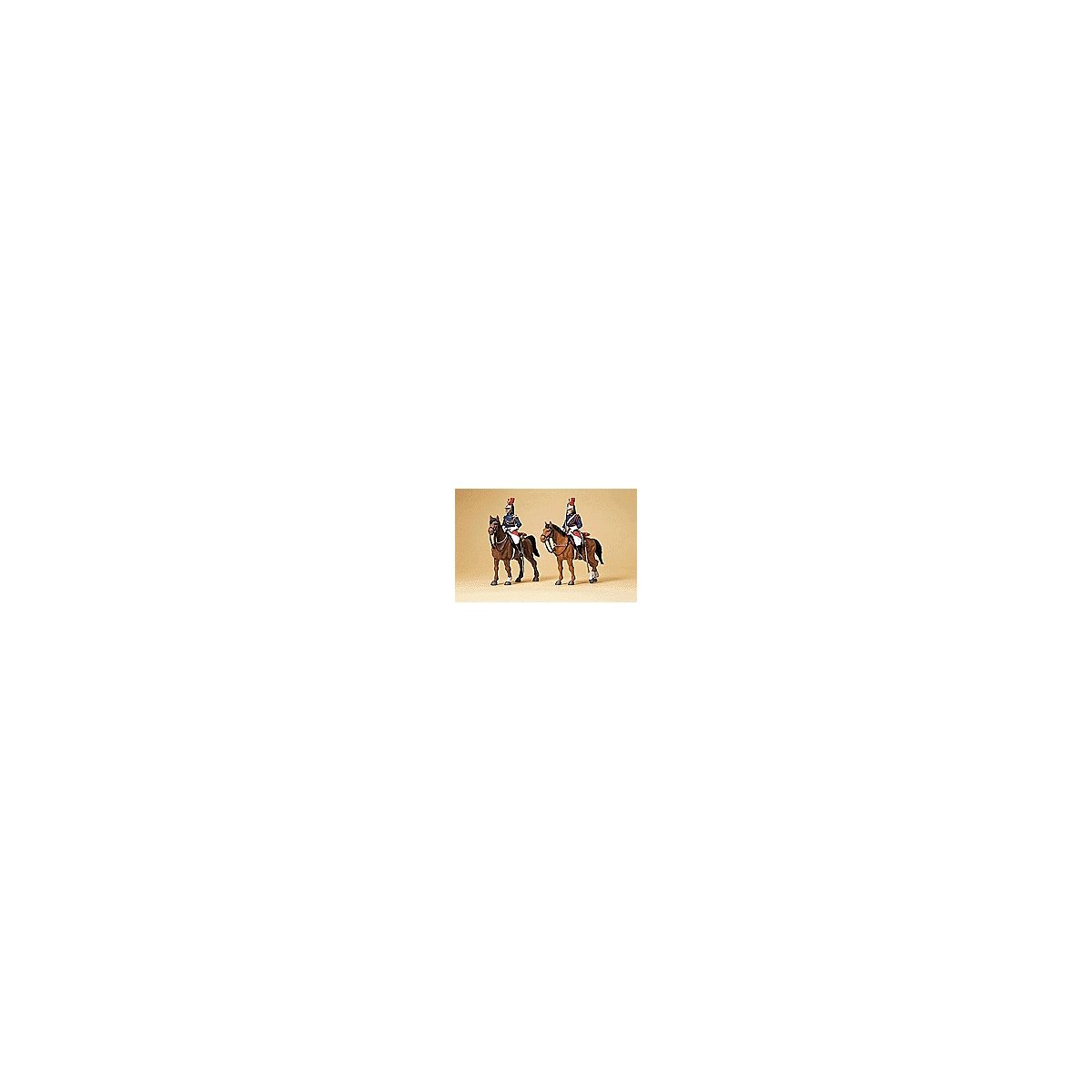 Police Mounted On Horseback -- Republican Guards, HO, Preiser Kg 10435