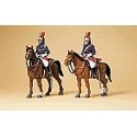 Police Mounted On Horseback -- Republican Guards, HO, Preiser Kg 10435