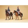 Police Mounted On Horseback -- Republican Guards, HO, Preiser Kg 10435