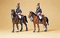 Police Mounted On Horseback -- Republican Guards, HO, Preiser Kg 10435